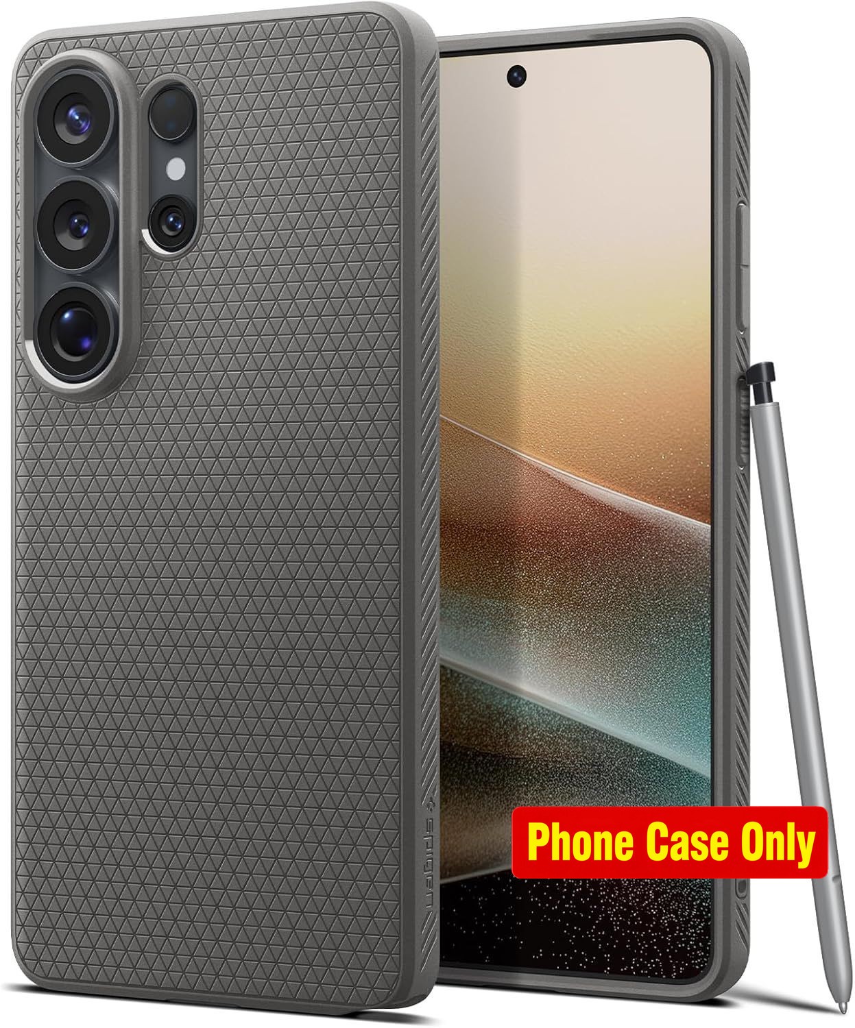 Spigen Liquid Air Case for Samsung Galaxy S26 Ultra – Marble Gray, No Magnet Rin