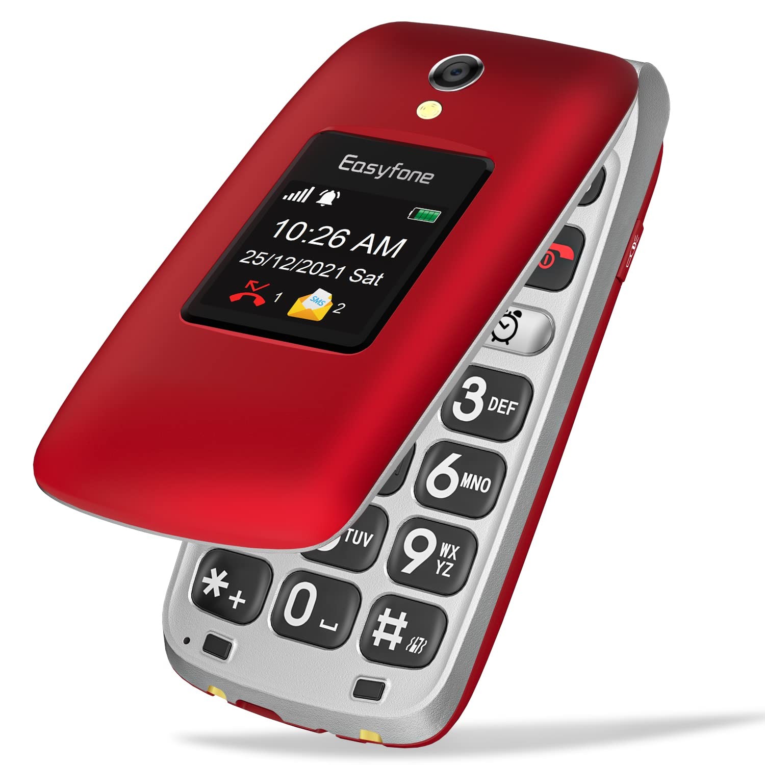 -A1 Unlocked 4G Flip Cell for Seniors, Easy-to-Use Big Button Clear Sound Big…
