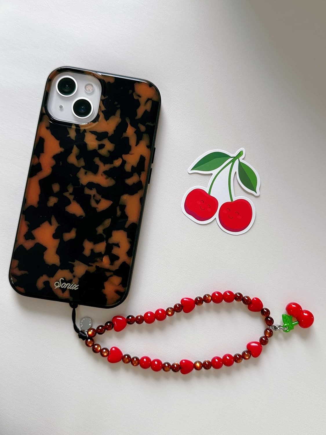 Beaded Wristlet Strap Universal Cell Phone Lanyard Cute Bracelet Accessories Swe