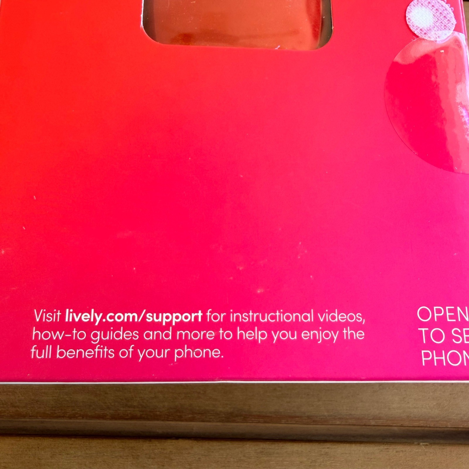 Lively Jitterbug Flip2 Red Cell Phone for Seniors Big Buttons Urgent Response