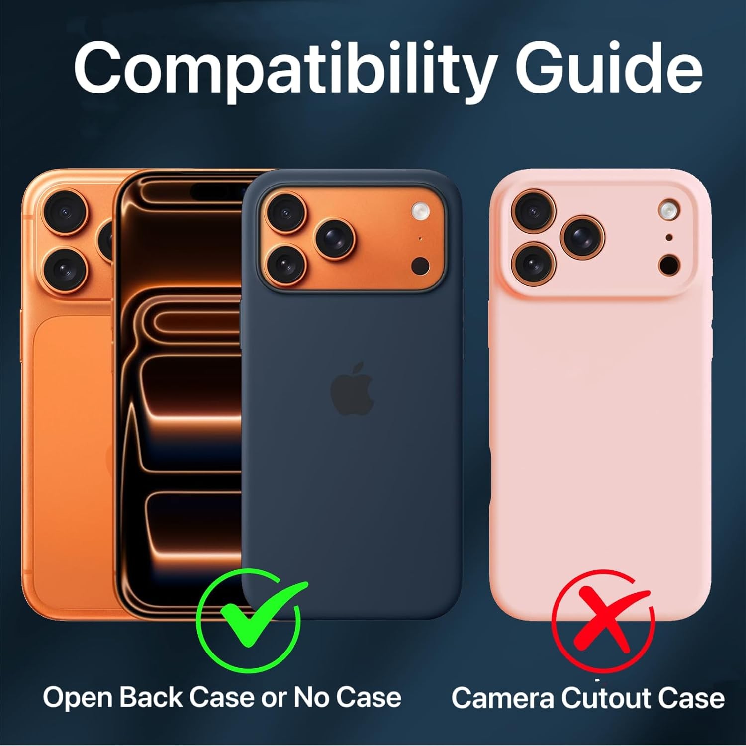 4-Pack Camera Lens Protector for iPhone 17 Pro Max Scratch-Resistant Tempered Gl