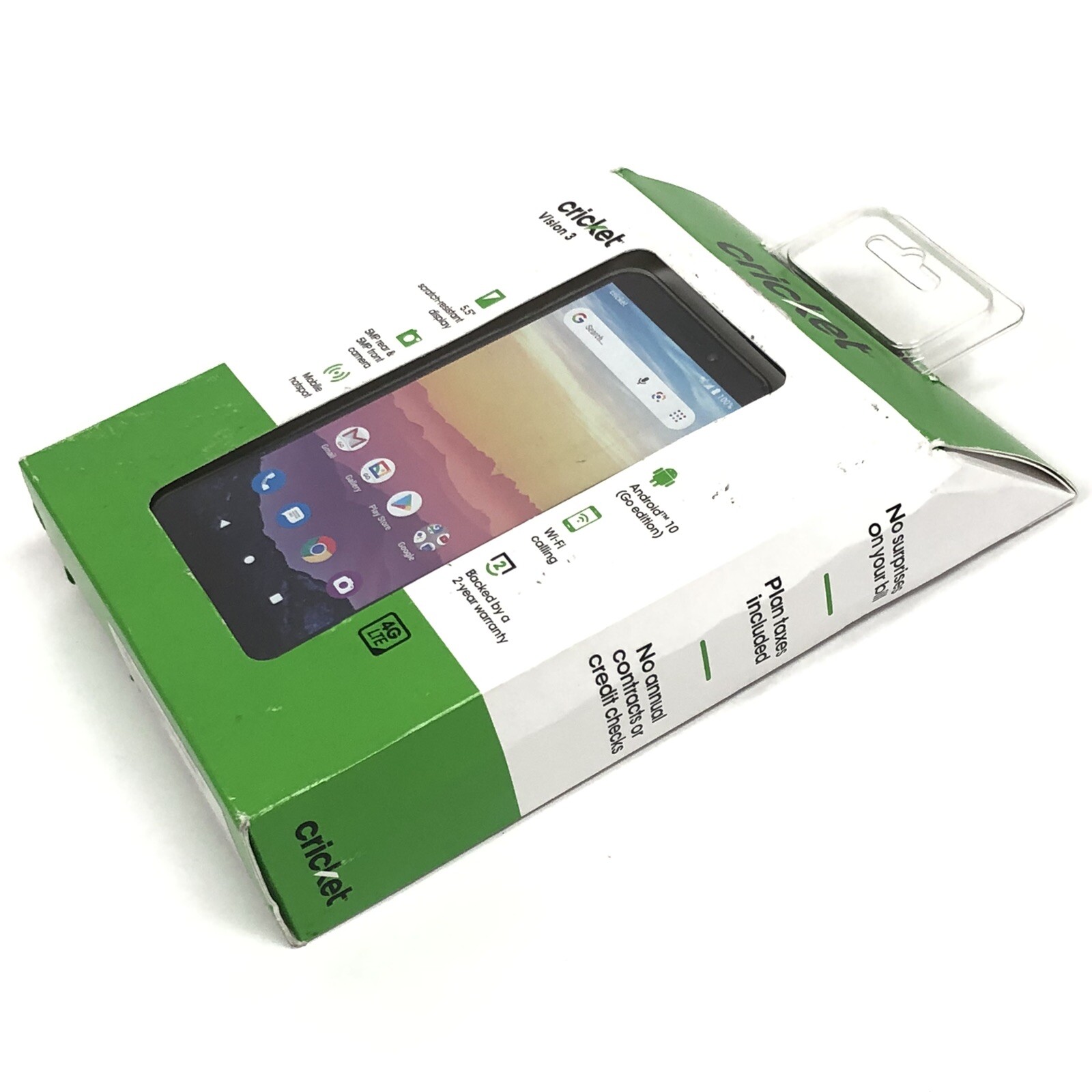 Vision 3 5.5” 16GB Cricket Wireless Phone NEW SEALED ACTIVATED READY TO SET UP