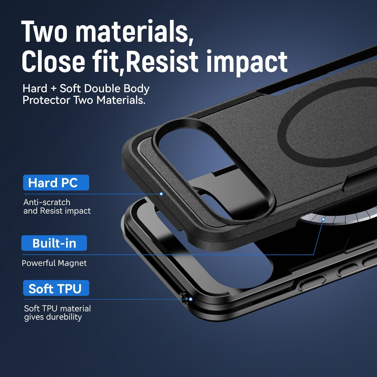 Tough Rugged Shockproof Case for Google Pixel 10 Pro XL, Military Grade Drop