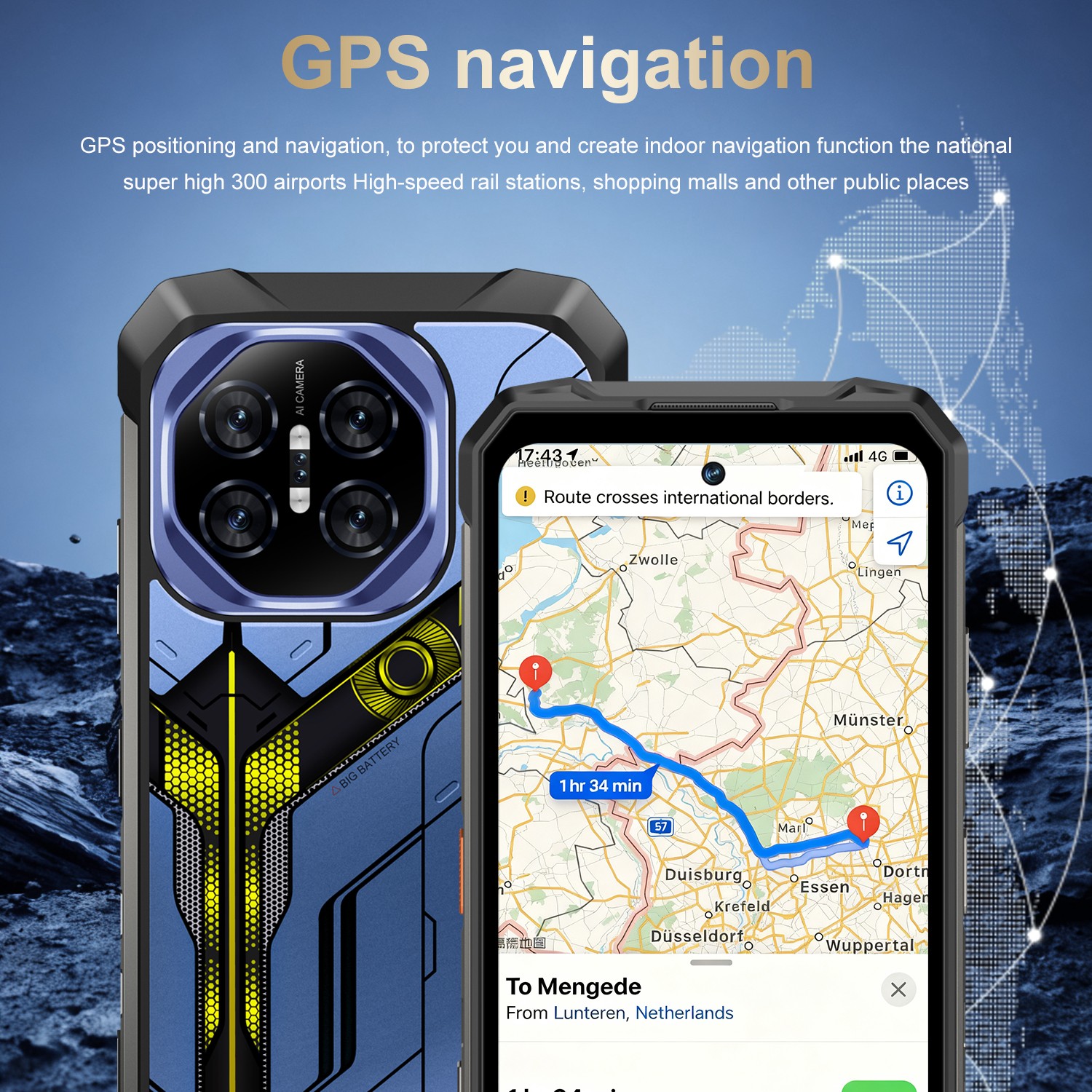 GAMAKOOO 26 Ultra Rugged Smartphone 256G Dual Sim 5G Unlocked Cell Phone 10000mA