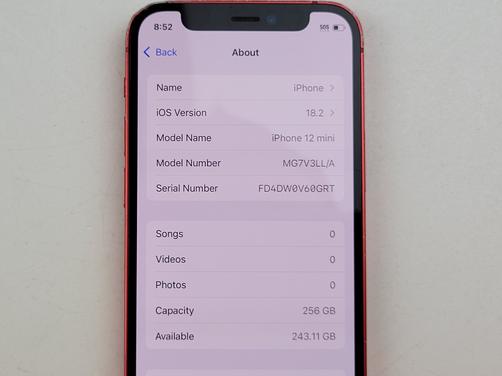 Apple iPhone 12 mini (A2176) 256GB (T-Mobile) – POOR CONDITION – Clean IMEI
