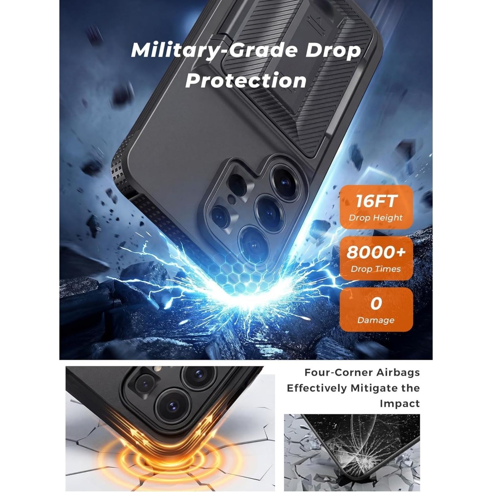 For Samsung Galaxy S26 Ultra Case Wallet Heavy Duty ArmorShockproof Rugged Cover