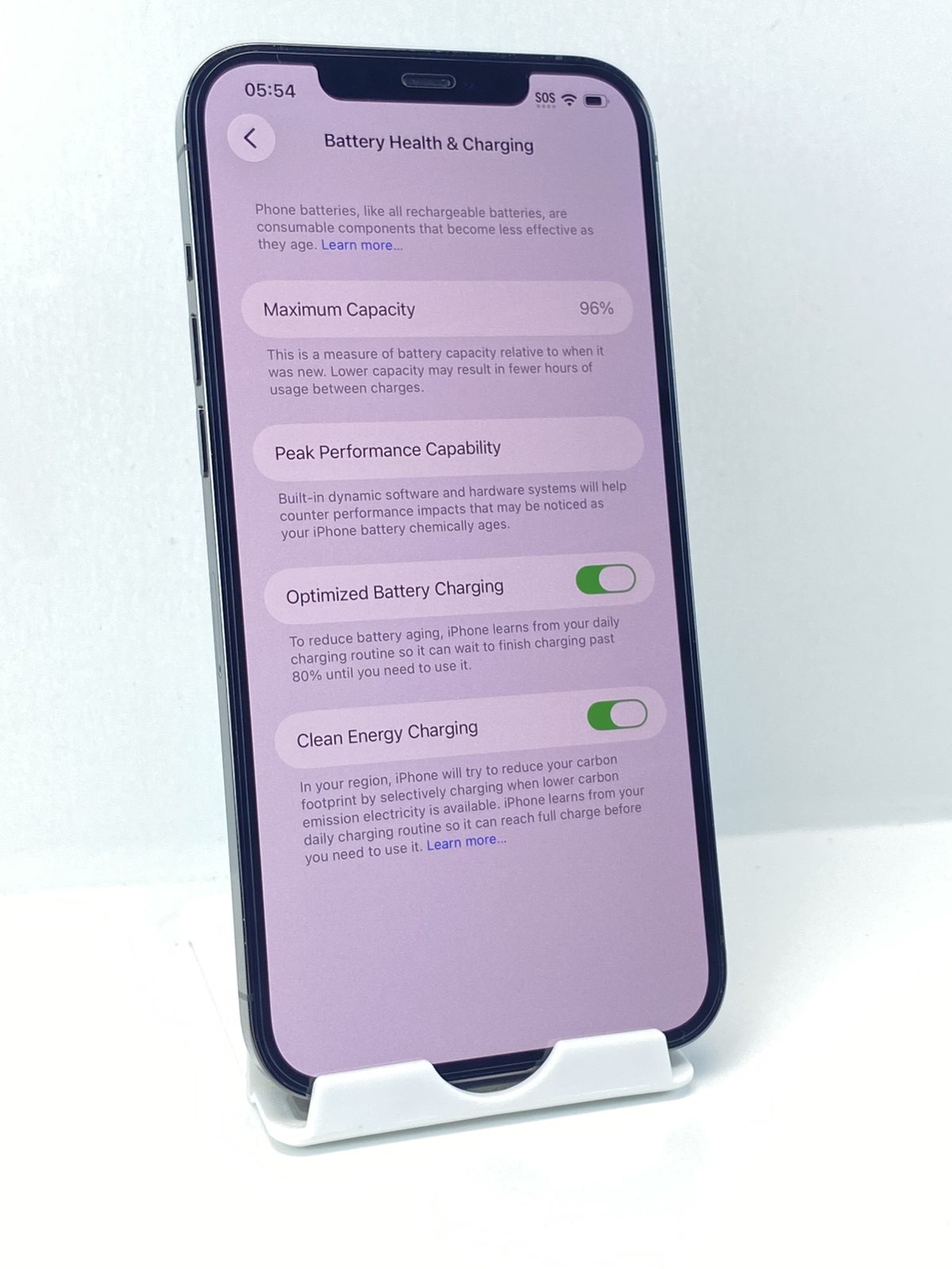 Apple iPhone 12 Pro Max A2342 128GB Graphite 96% battery health Unlocked