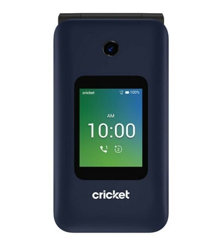 Debut Flip U102AC 4GB Blue (Cricket) Prepaid 4G LTE GSM Flip Cell Phone