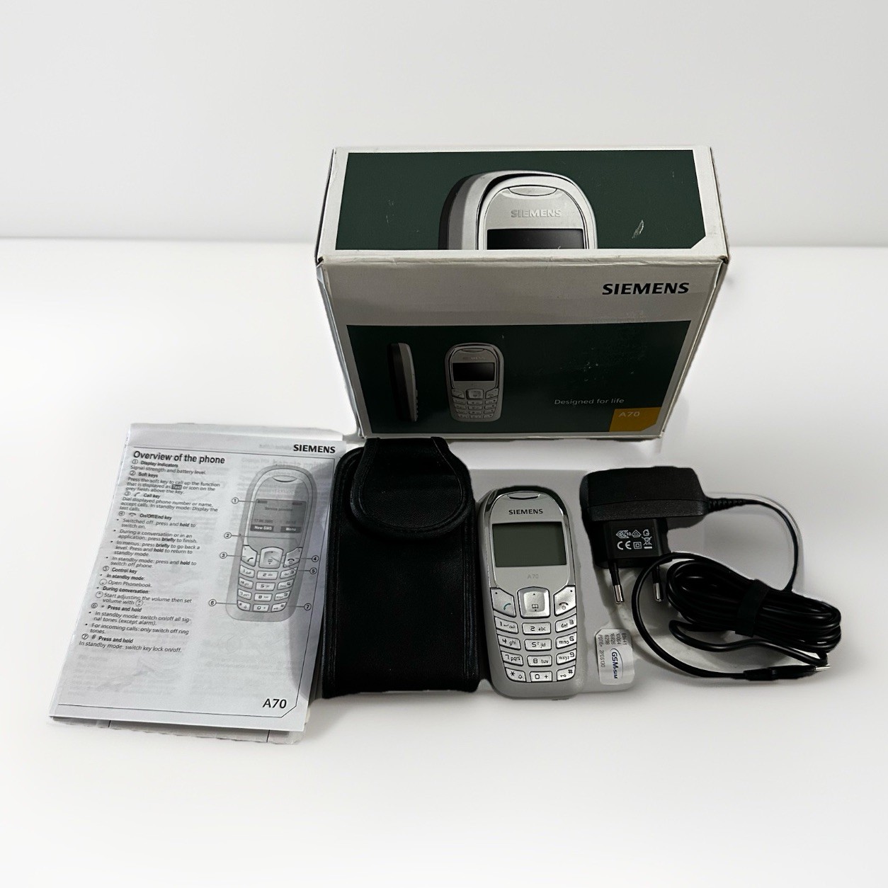 Vintage Siemens A70 (Unlocked) Mobile Phone Very Good Condition Boxed Burner Y2K