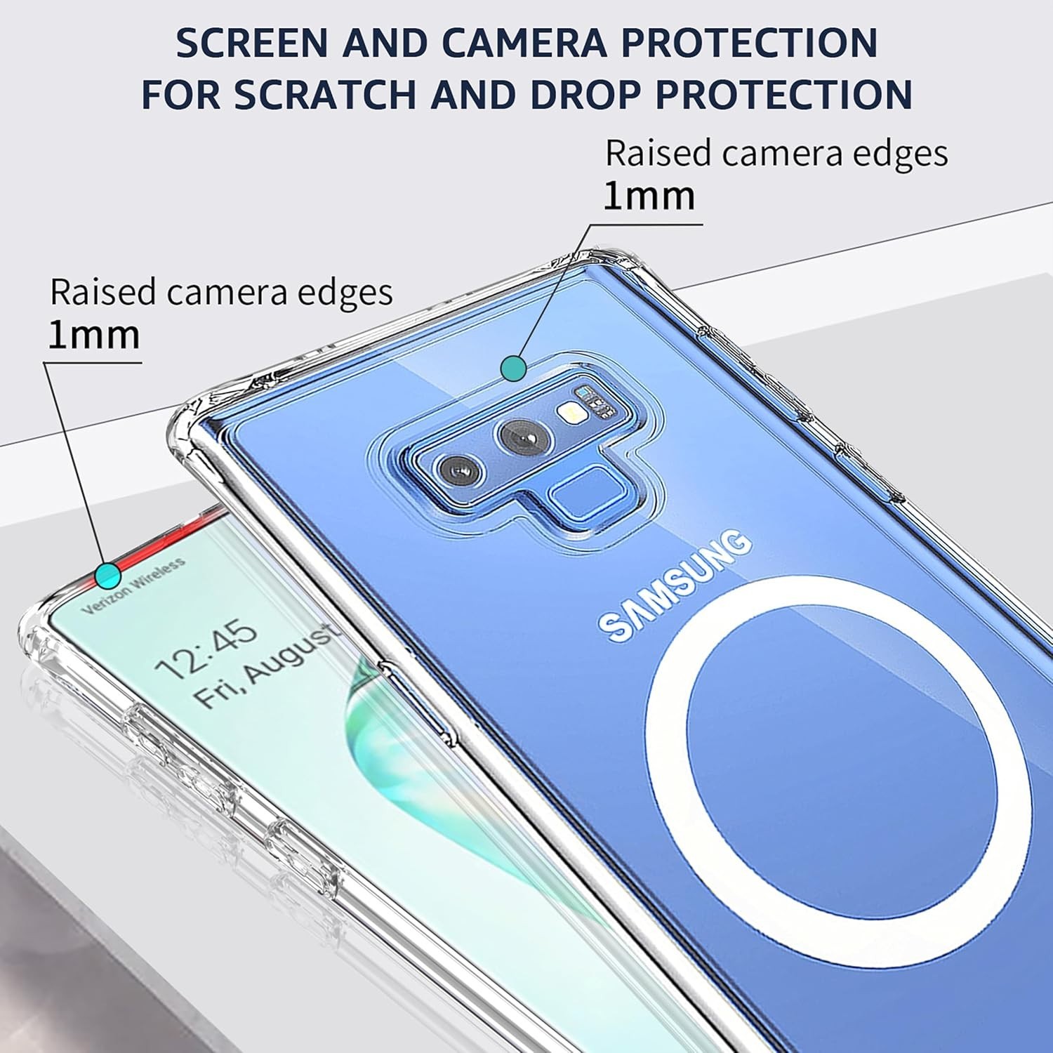 Samsung Galaxy Note 9 Case Clear Scratch Proof Slim Cover Bumper Protective NEW