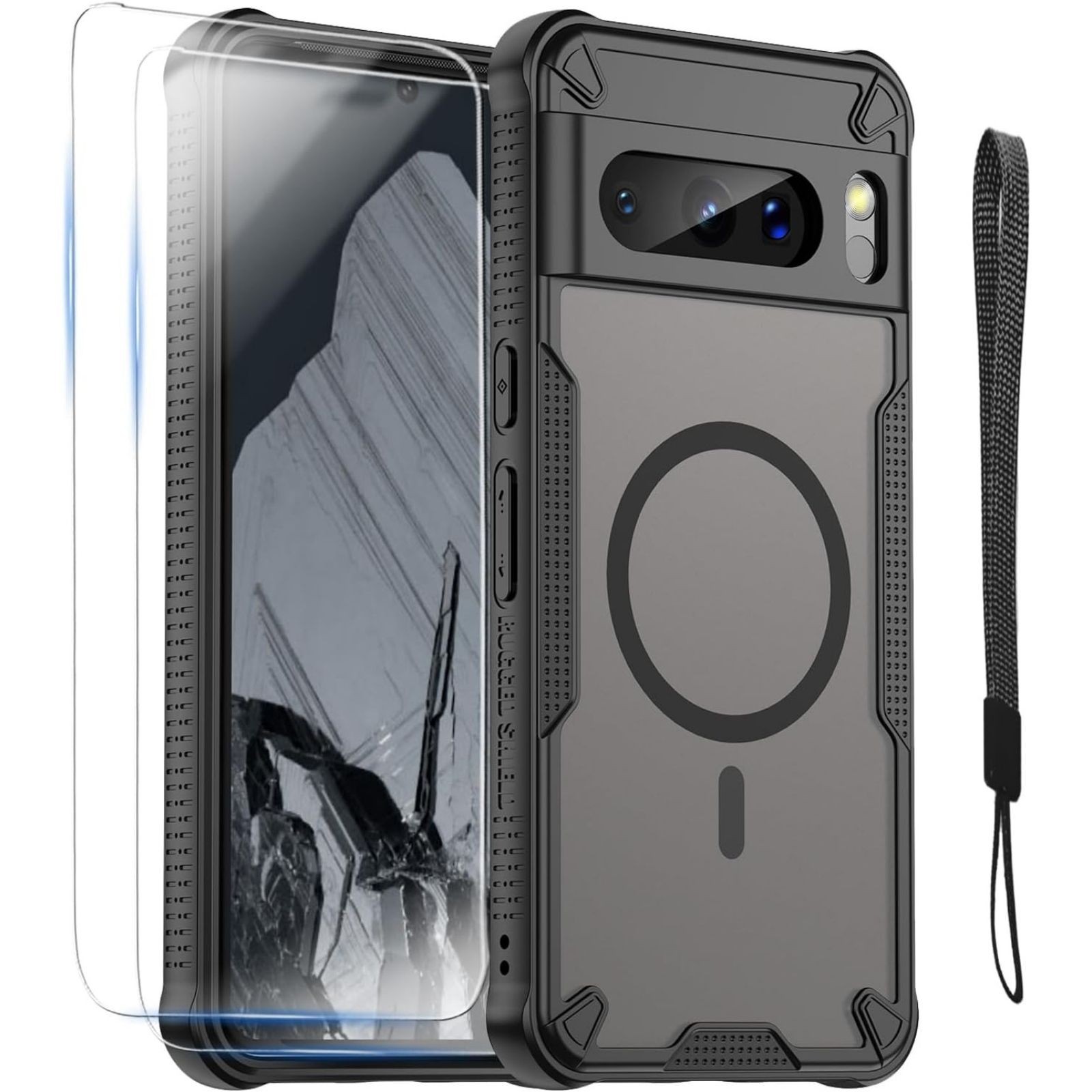 Google Pixel 8 Pro Case MagSafe Magnetic Plated Slim Thin Clear Protective Cover