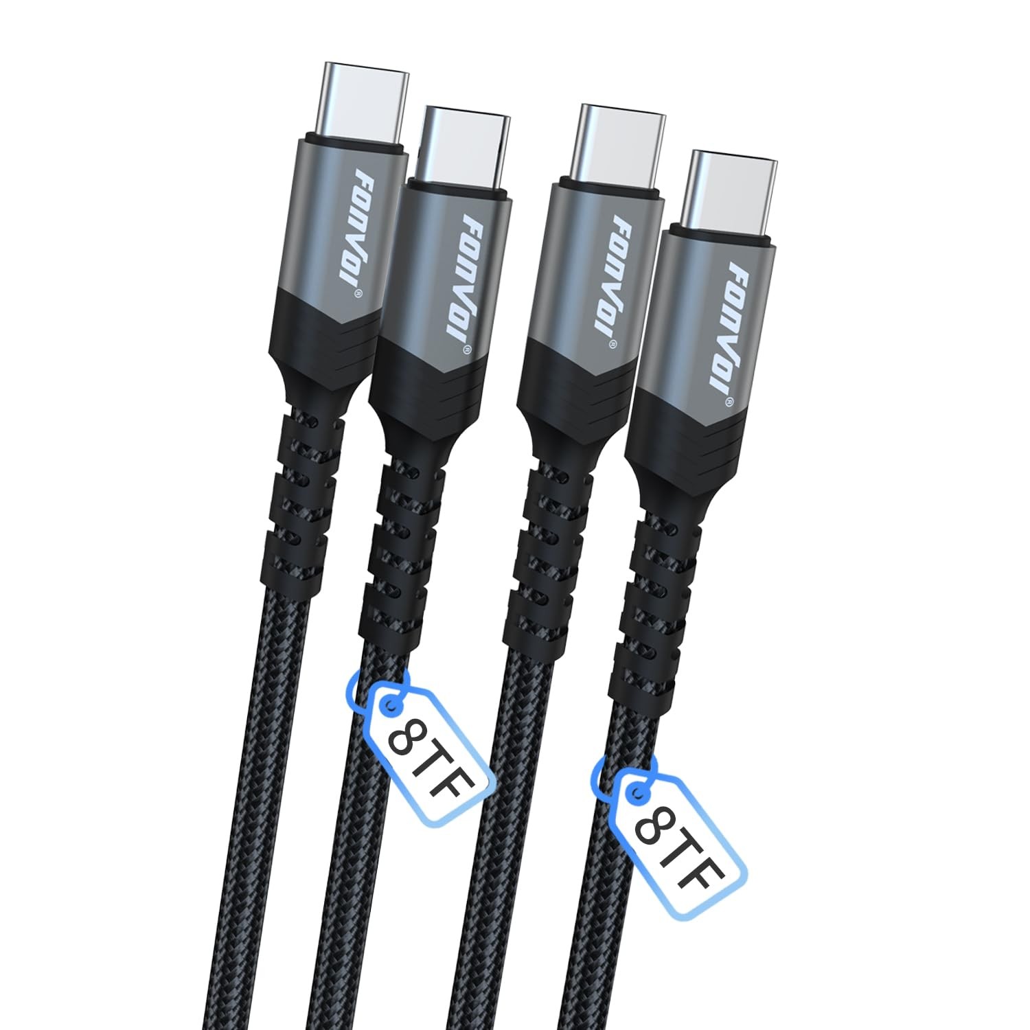 60W USB-C Fast Charger Adapter 2-Pack for iPhone 15 Pro Max, Samsung S24/23