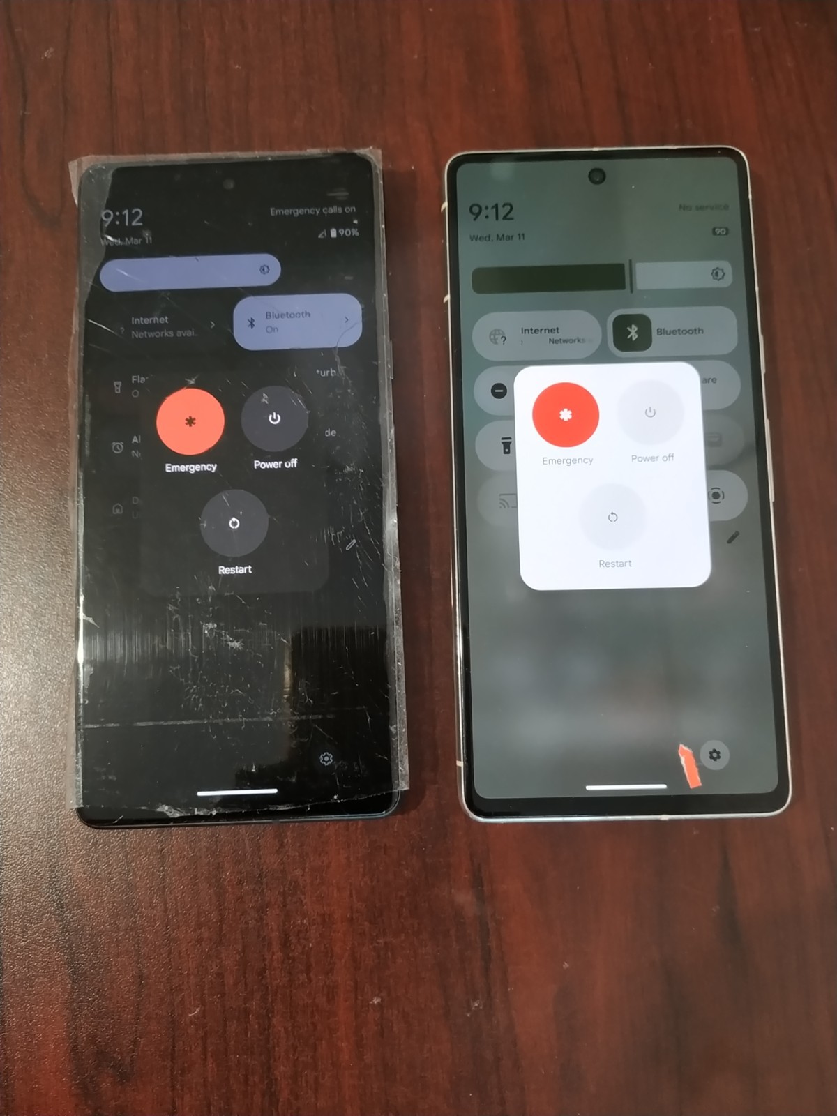 Lot of 2 Google Pixel 7 128GB Yellow /Black For parts