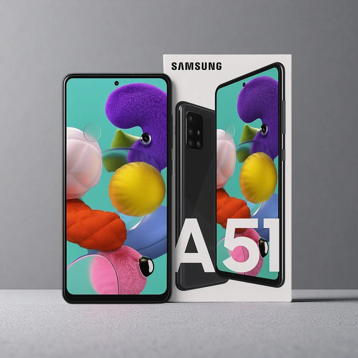 New Sealed Samsung Galaxy A51 128GB Factory Unlocked Black Smartphone