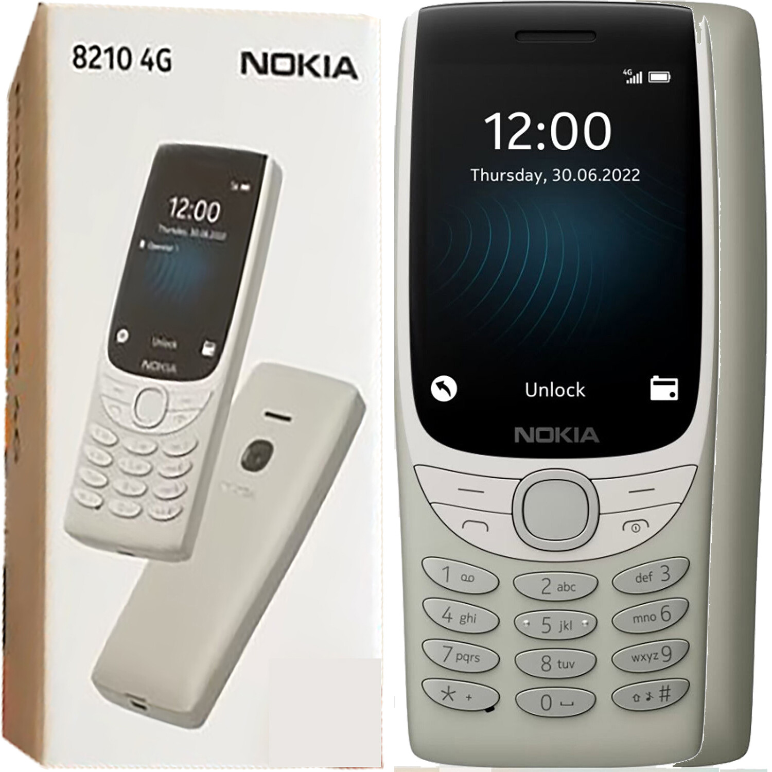 BNIB Nokia 8210 4G Sand 128MB + 48MB Dual-SIM Factory Unlocked GSM