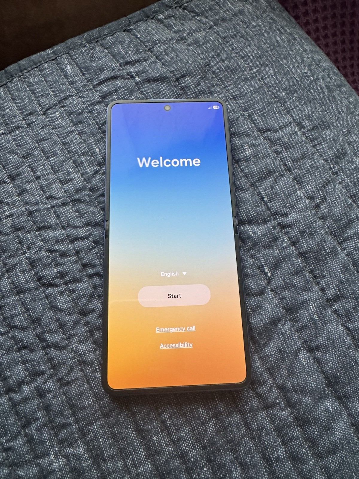 Samsung Galaxy Z Flip 7 5G 256GB Blue AT&T Android 50MP SM-F731U