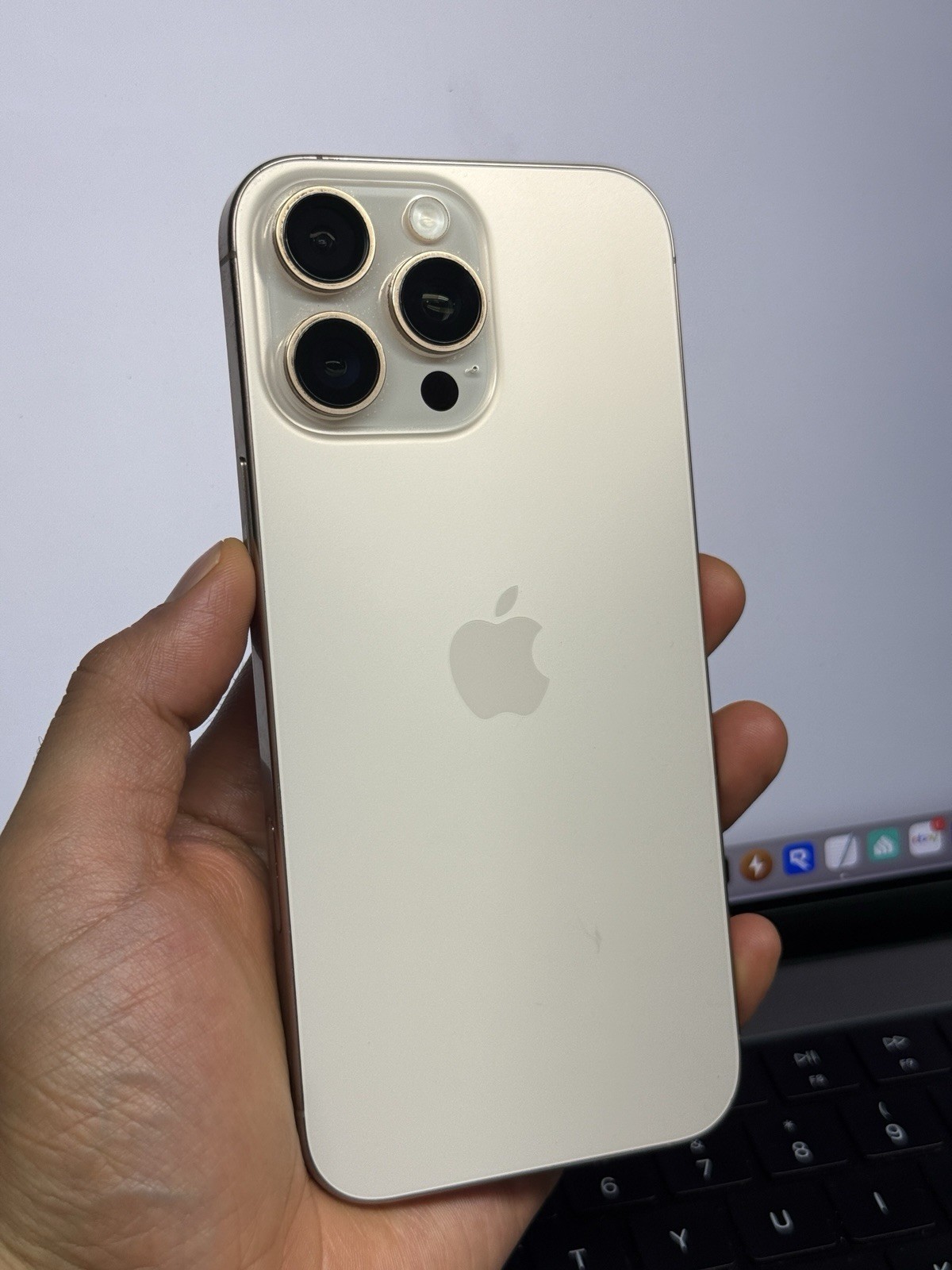 Apple iPhone 16 Pro Max (98% Batt) Gold Titanium 256GB T-Mobile #24719