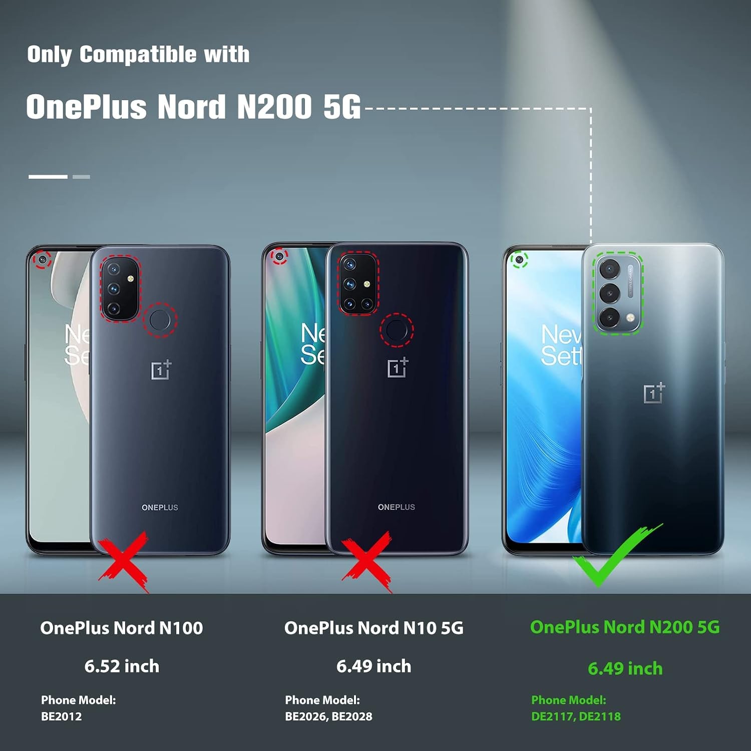 OnePlus Nord N200 5G Case: Dual Layer Protective Heavy Duty Shockproof Cover