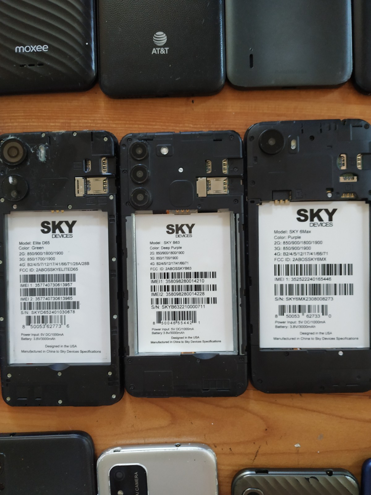 Lot of 15 Mixed Brand SKY B63/6Max/Elite D65 and NOKIA /moxee and other For part