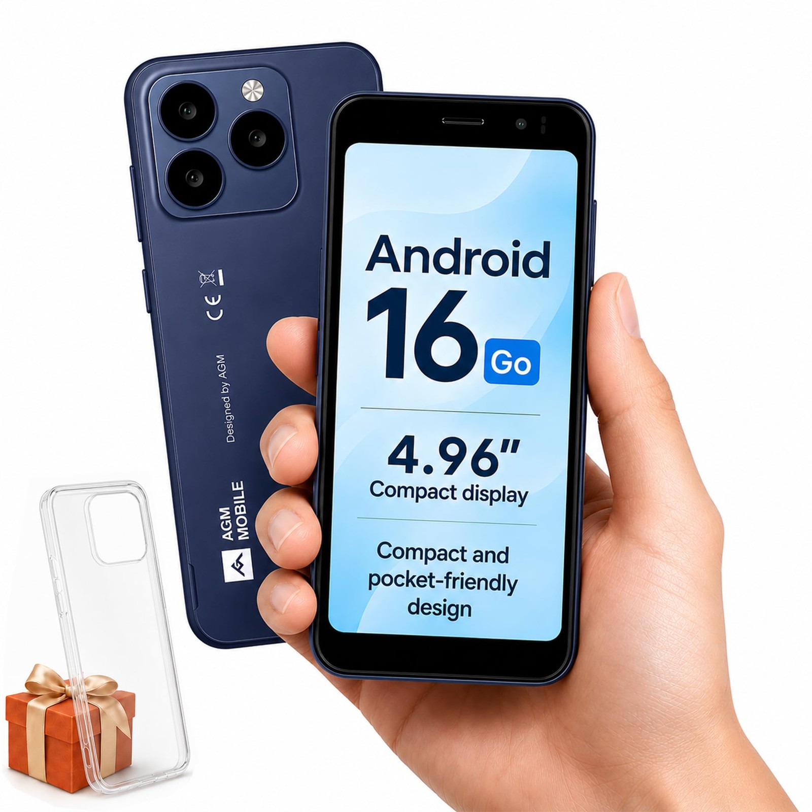 Note N2 Mini Smartphone for T-Mobile, 4.96″ Backup & Travel Phone, Blue