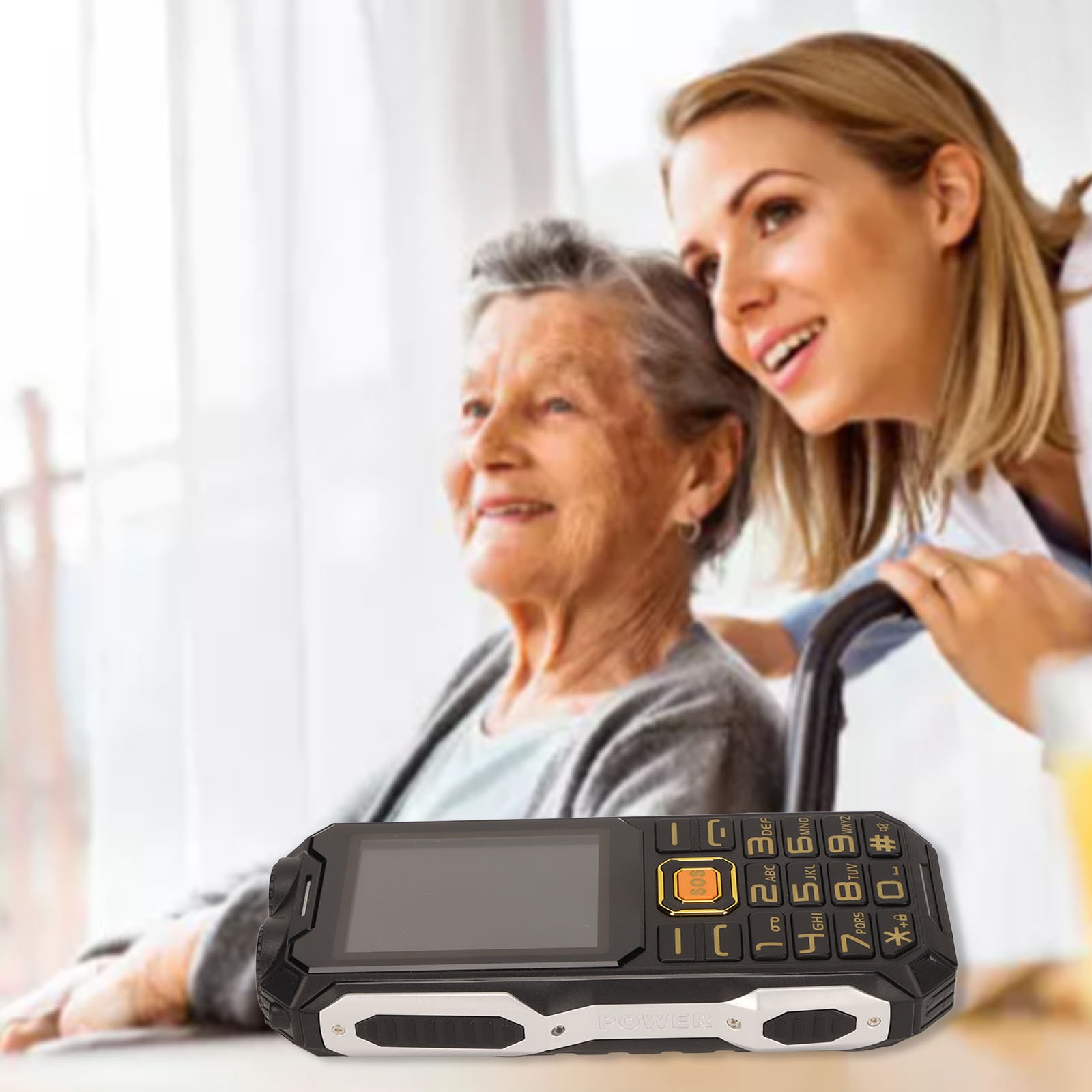 Senior Cellphone 2G 2.6in Ultrathin 16800mAh High Volume Elderly Mobile Phone