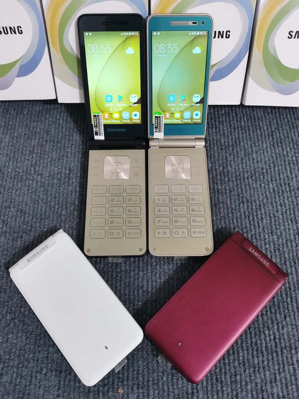 Samsung Galaxy Folder SM-G1600 Dual Sim 16GB Android Unlocked Flip Smartphone