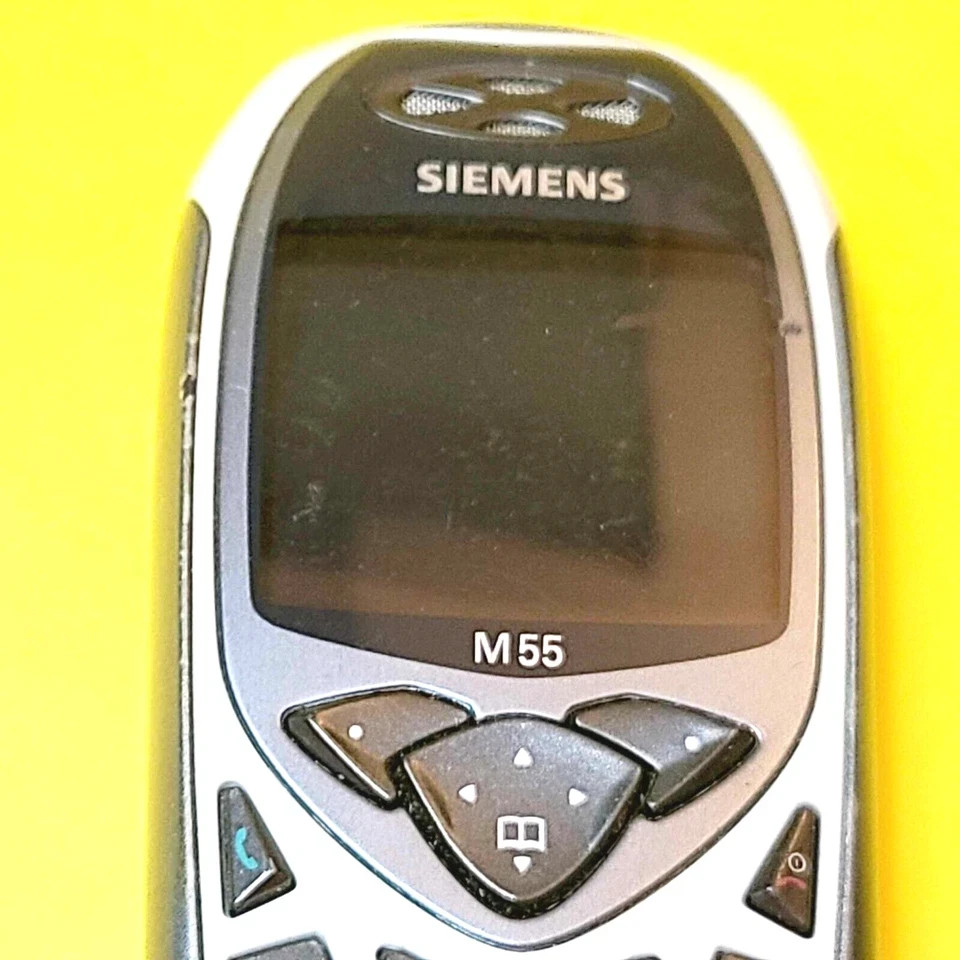 *100% UNTESTED* SIEMENS M55 GSM 2G ONLY BLACK & ORANGE CANDY BAR RARE CELL PHONE