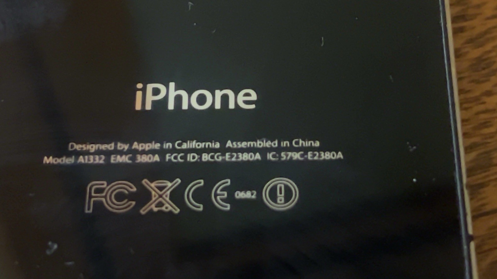Apple iPhone 4 Black 8GB A1332 Locked No passcode