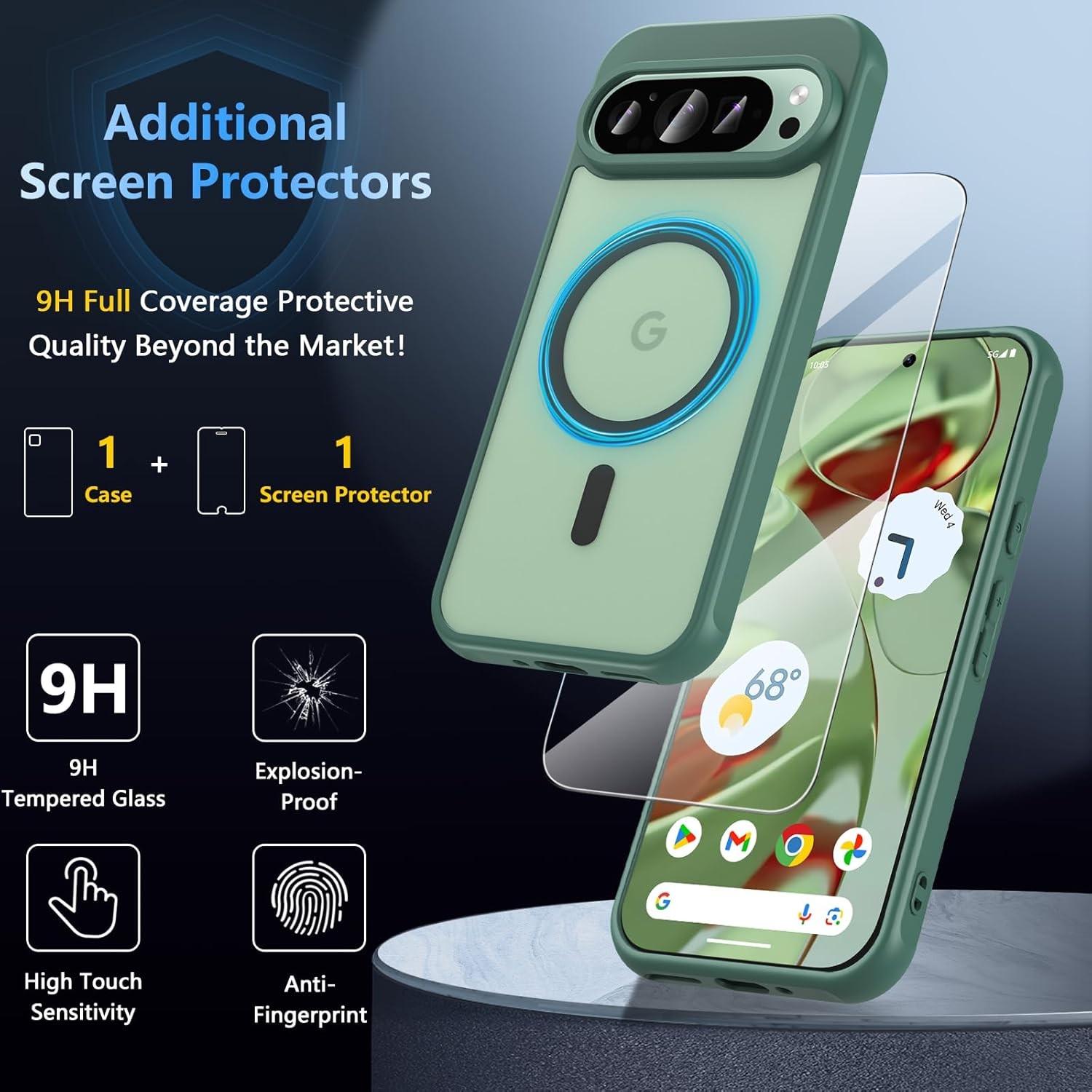 Translucent Matte Shockproof Slim Fit Military Grade Drop Proof Protection Cover