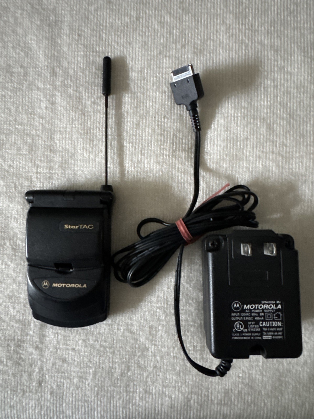 Vintage 90’s Motorola StarTAC Flip Cell Phone Black Alltel CDMA 800 w/ Alltel OS