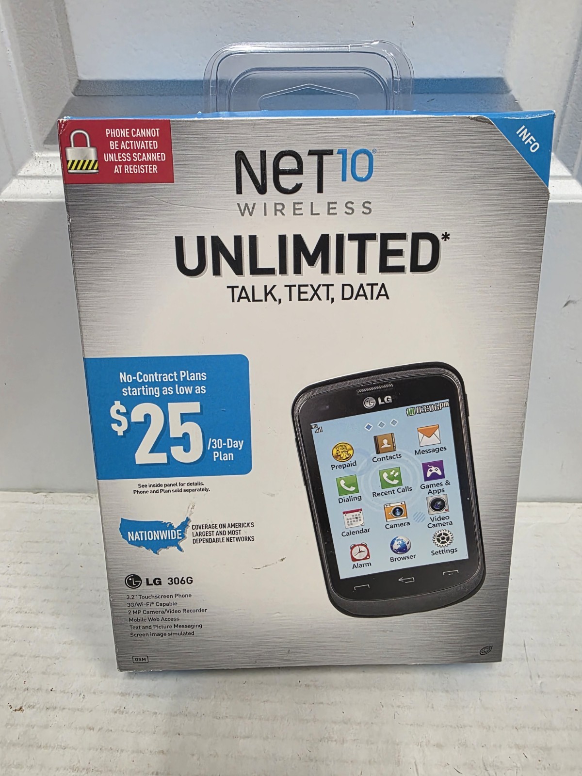 BRAND NEW LG 306G Net10 Wireless Smart Phone (Android)