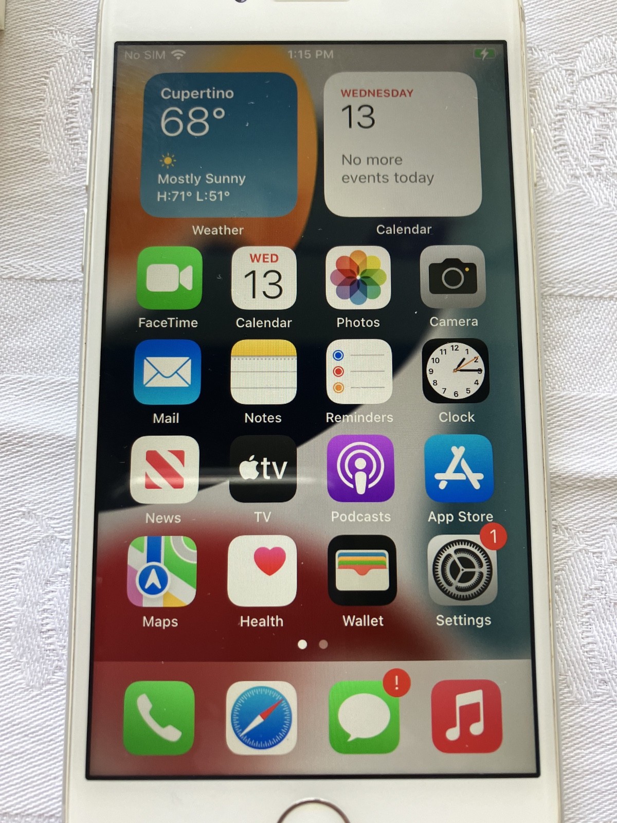 Apple iPhone 7 128GB white/silver unlocked A1660 ios 15.8