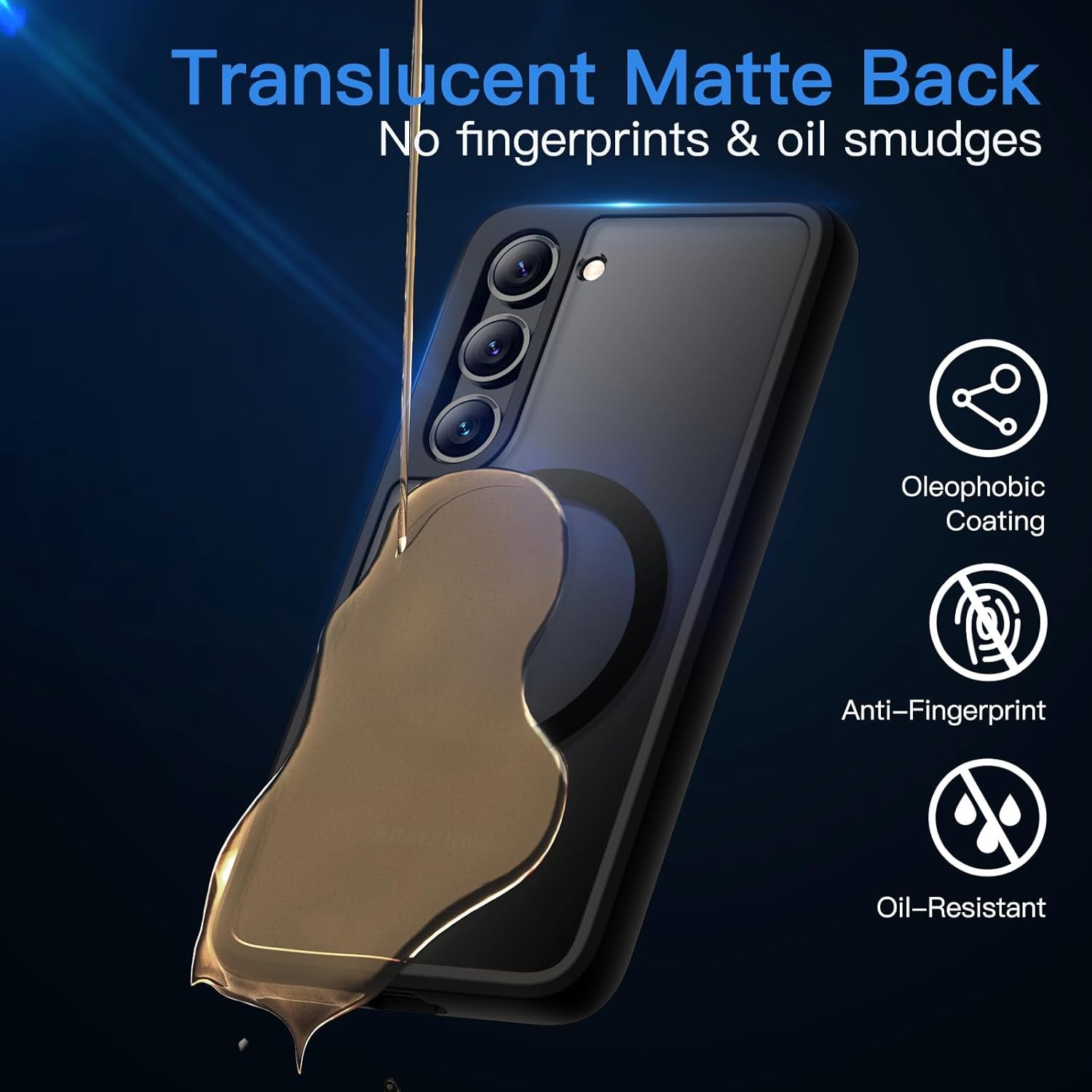 Magnetic Case for Samsung Galaxy S23+ / S23 Plus 5G 6.6-Inch, Shockproof Cover