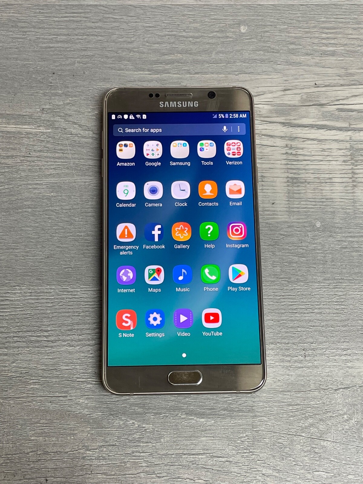 Samsung Galaxy Note 5 N920F 64GB DUAL SIM Unlocked Smartphone Very GOOD GOLD