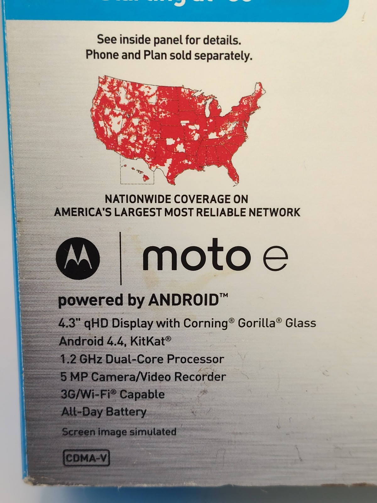 Net 10 Wireless Moto e Prepaid Tracfone Touch Screen