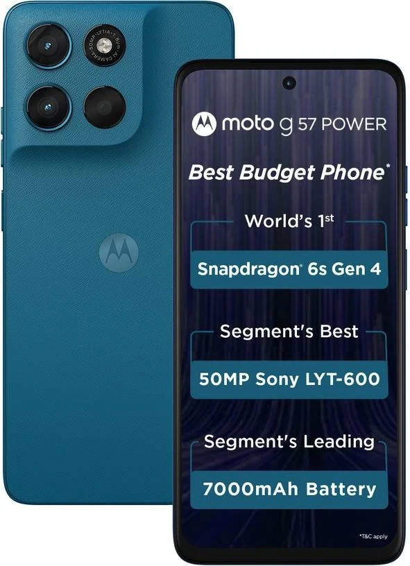 MOTOROLA g57 Factory Unlocked Dual SIM 8GB RAM 128GB STORAGE 6.72″ HD+ Display