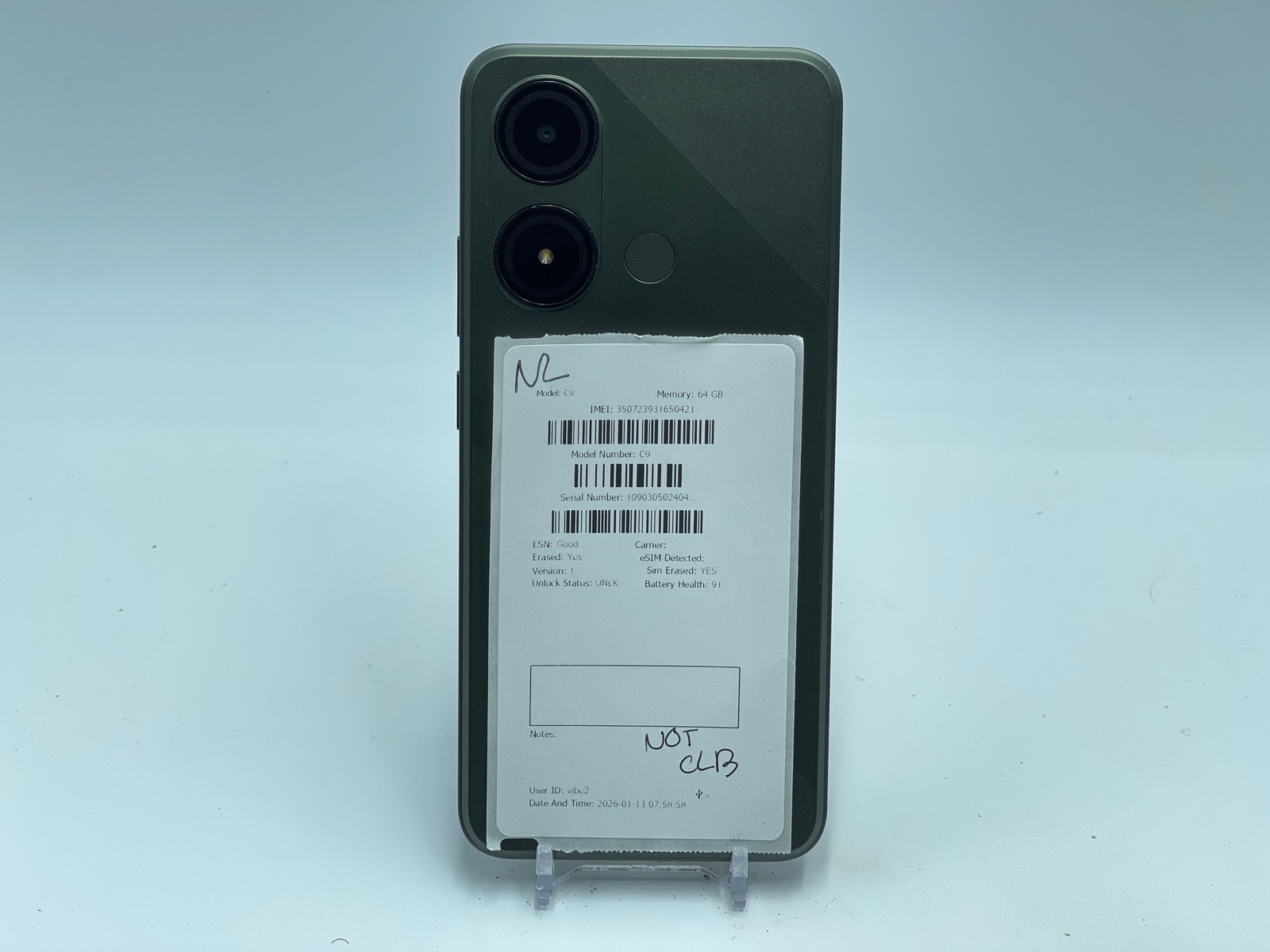 Blu C9 64GB (Unknown) Green (E-0184)