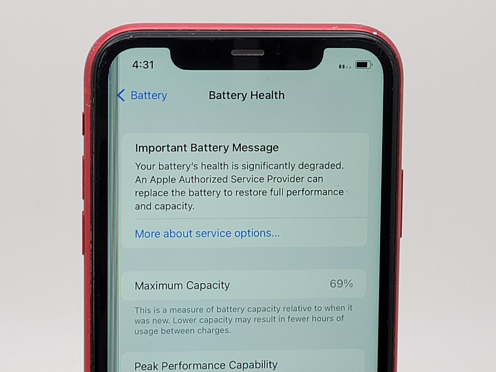 Apple iPhone 11 A2111 64GB Poor Condition | Red | UNLOCKED