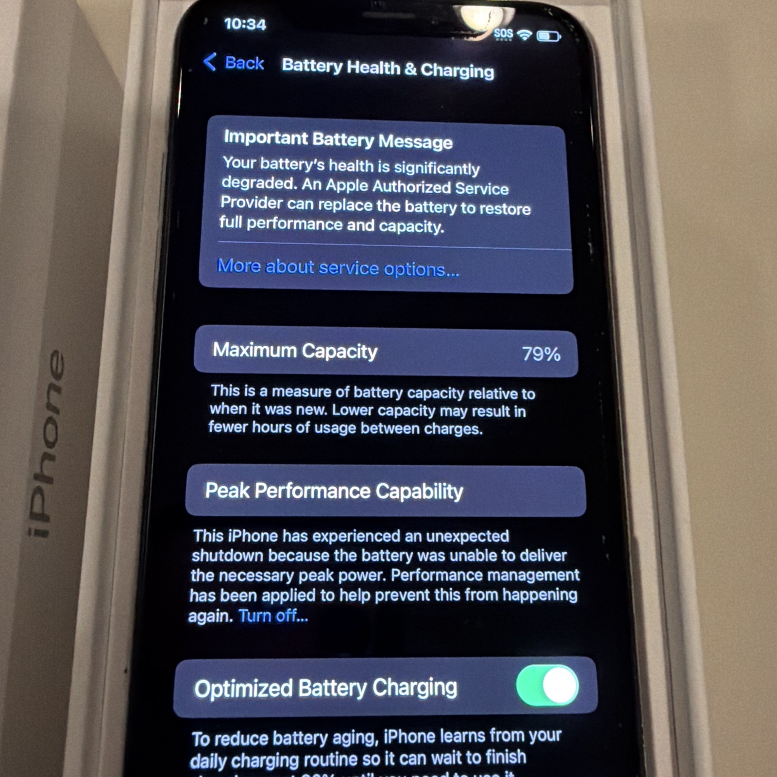 Apple iPhone X 64GB A1865 Silver (Unlocked) Smartphone