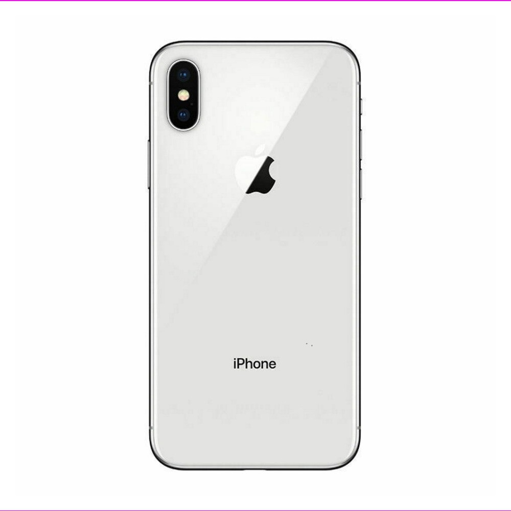 Apple iPhone X – 64GB – Silver (Verizon) A1865 (CDMA + GSM)