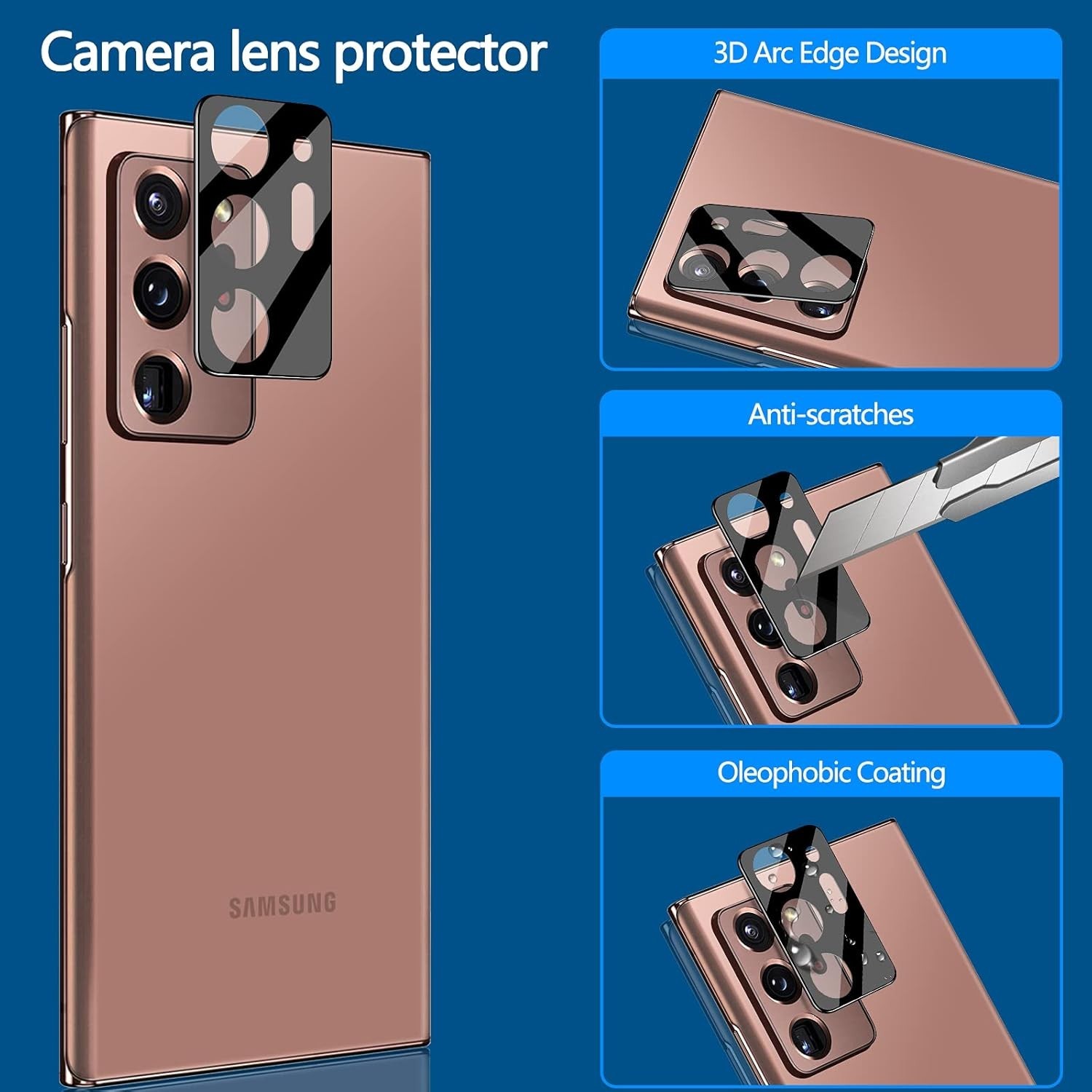 4in1 For Galaxy Note 20 Ultra Screen Protector,Tempered Glass,Side-Back Film