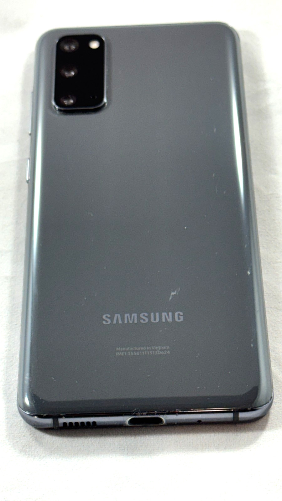 SAMSUNG GALAXY S20 5G SM-G981U (UNLOCKED) 128GB COSMIC GRAY (LIGHT SCREEN BURN)