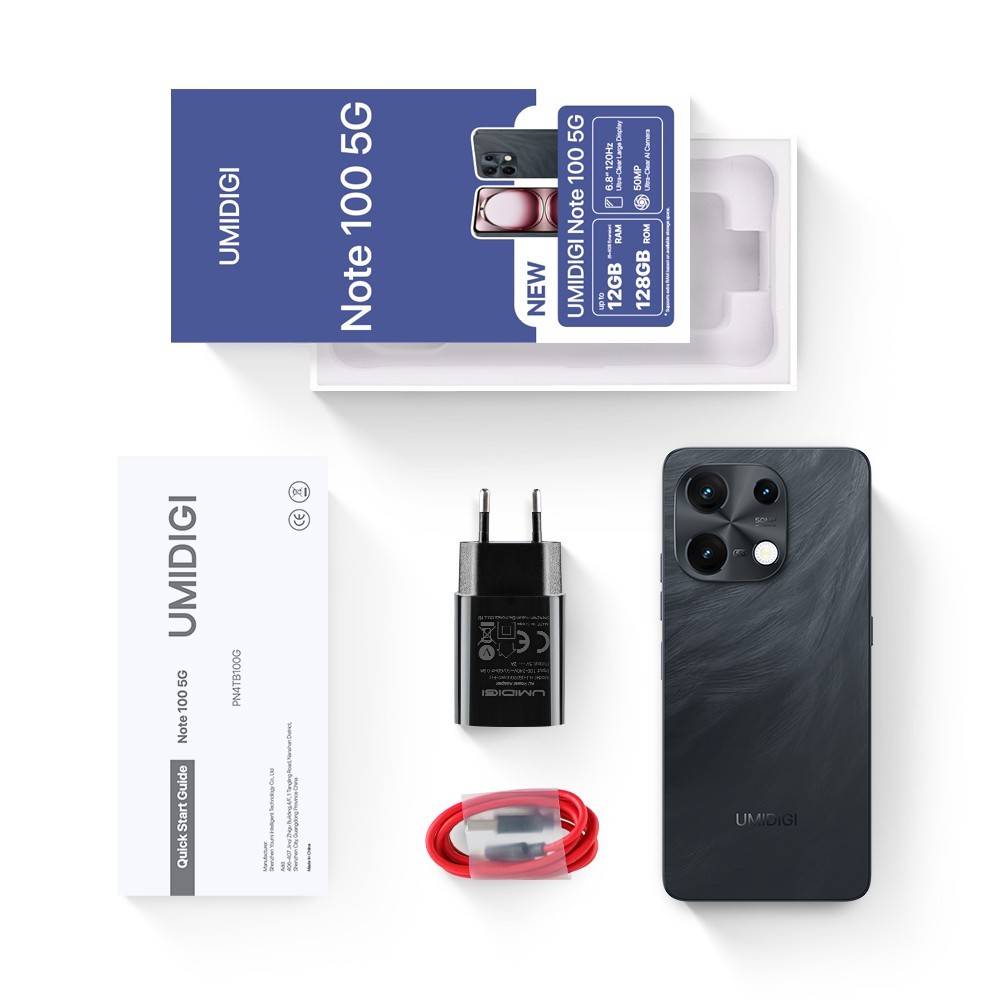 UMIDIGI Note 100 5G 128GB 256GB 6.8” 50MP Dual SIM Unlocked Android Smartphone