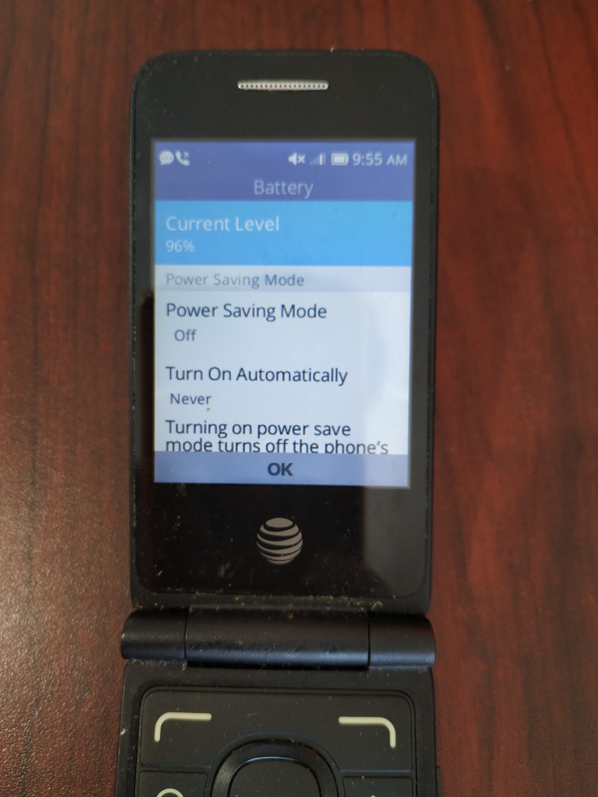 Alcatel 4044O 1GB AT&T Flip Cell Phone Works Great (Big Buttons)