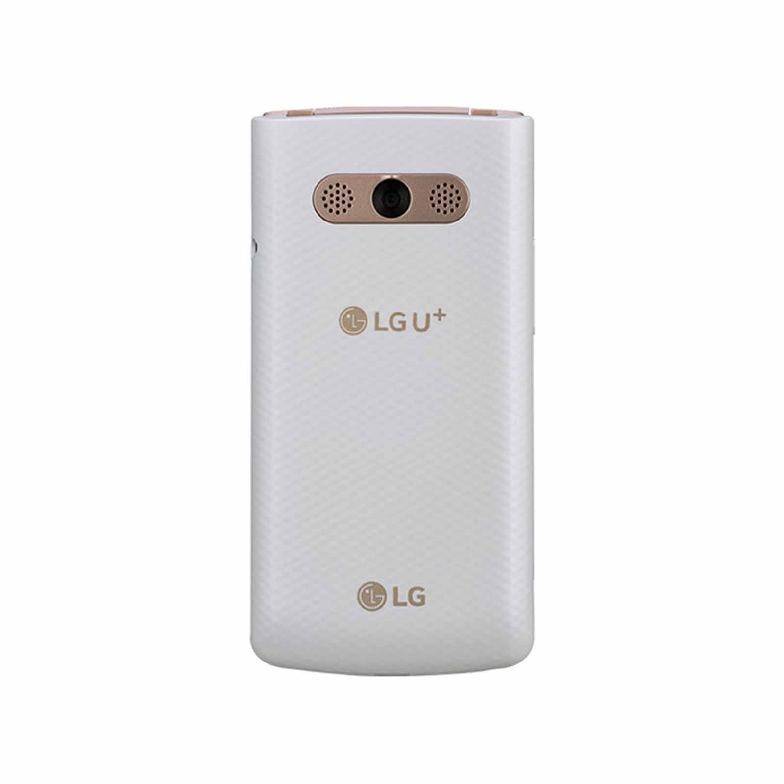 LG X100 Smart Folder White Unlocked 4G Android Flip Phone 16GB 3.3″ Clamshell