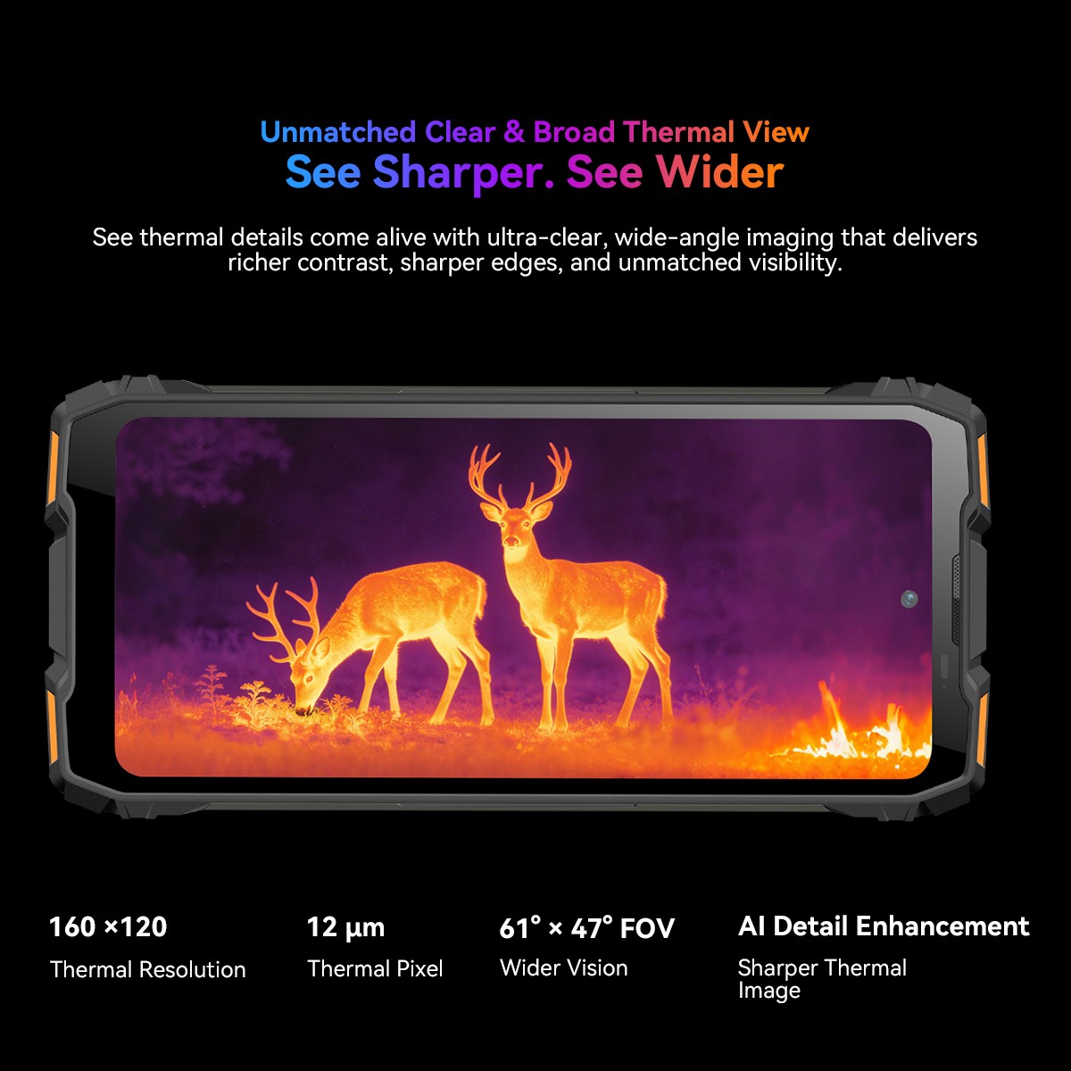 Blackview ROCK 3 Rugged Smartphone 32GB+256GB Thermal Imaging 10000mAh 108MP NFC