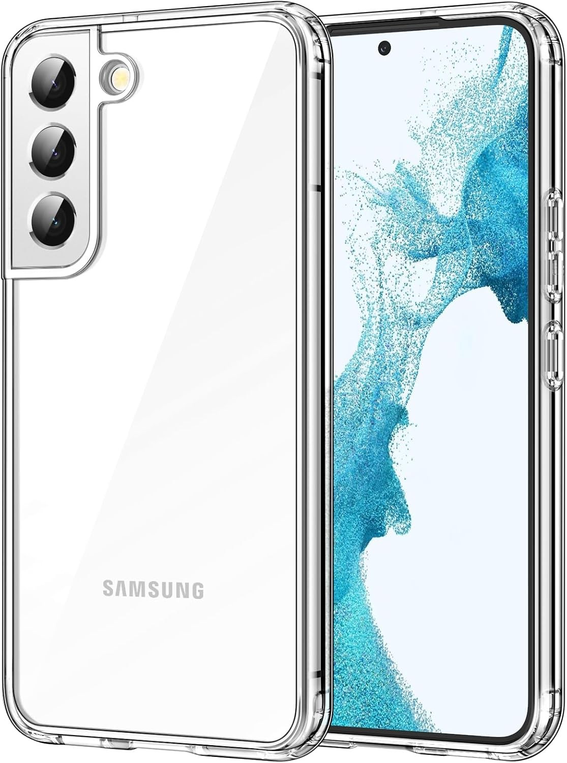 JETech Clear Case for Samsung Galaxy S22 Plus 5G 6.6-Inch, Anti-Scratch Bumper C