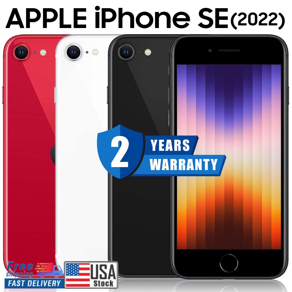 New Sealed Apple iPhone SE 3rd Gen 256GB 128GB 64GB Factory Unlocked CDMA GSM