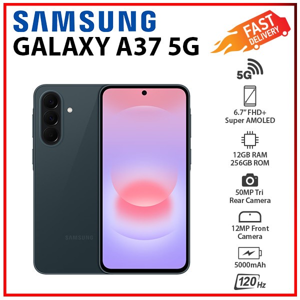 Samsung Galaxy A37 5G 12GB+256GB GRAYGREEN Dual SIM Unlocked Android Cell Phone