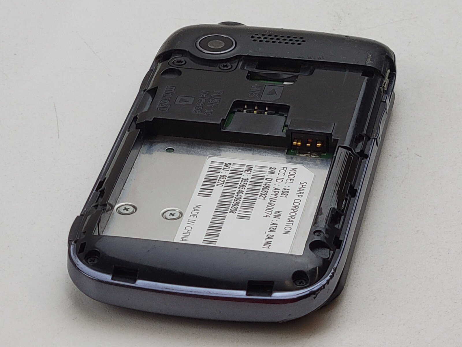Sharp FX Plus (ADS1) 120MB – Black (AT&T) QWERTY Slider – *PLEASE READ* – J7632